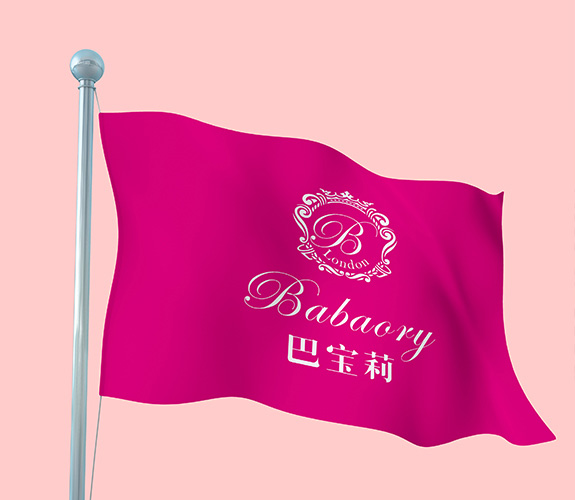 高端美容品牌巴寶莉高端VI設(shè)計 巴寶莉美容SPA會所旗子設(shè)計